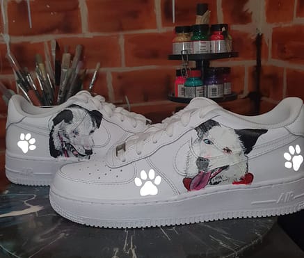 Custom Painted Air Max 90/Sneakers/Shoes/Kicks/Premium/Personalised/White Cartoon