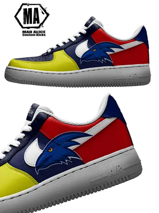 Buffalo Bills custom Nike AF1 mid modern design