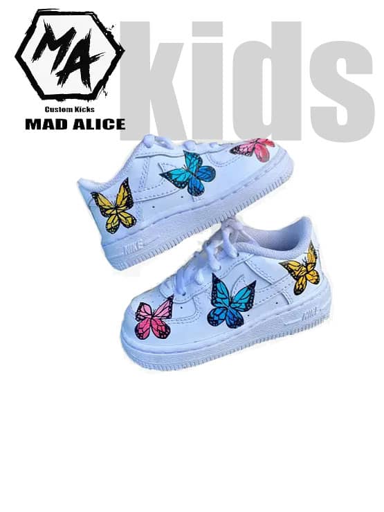 Kids Custom AF1 Cartoon Sketchy Shoes - MAD ALICE