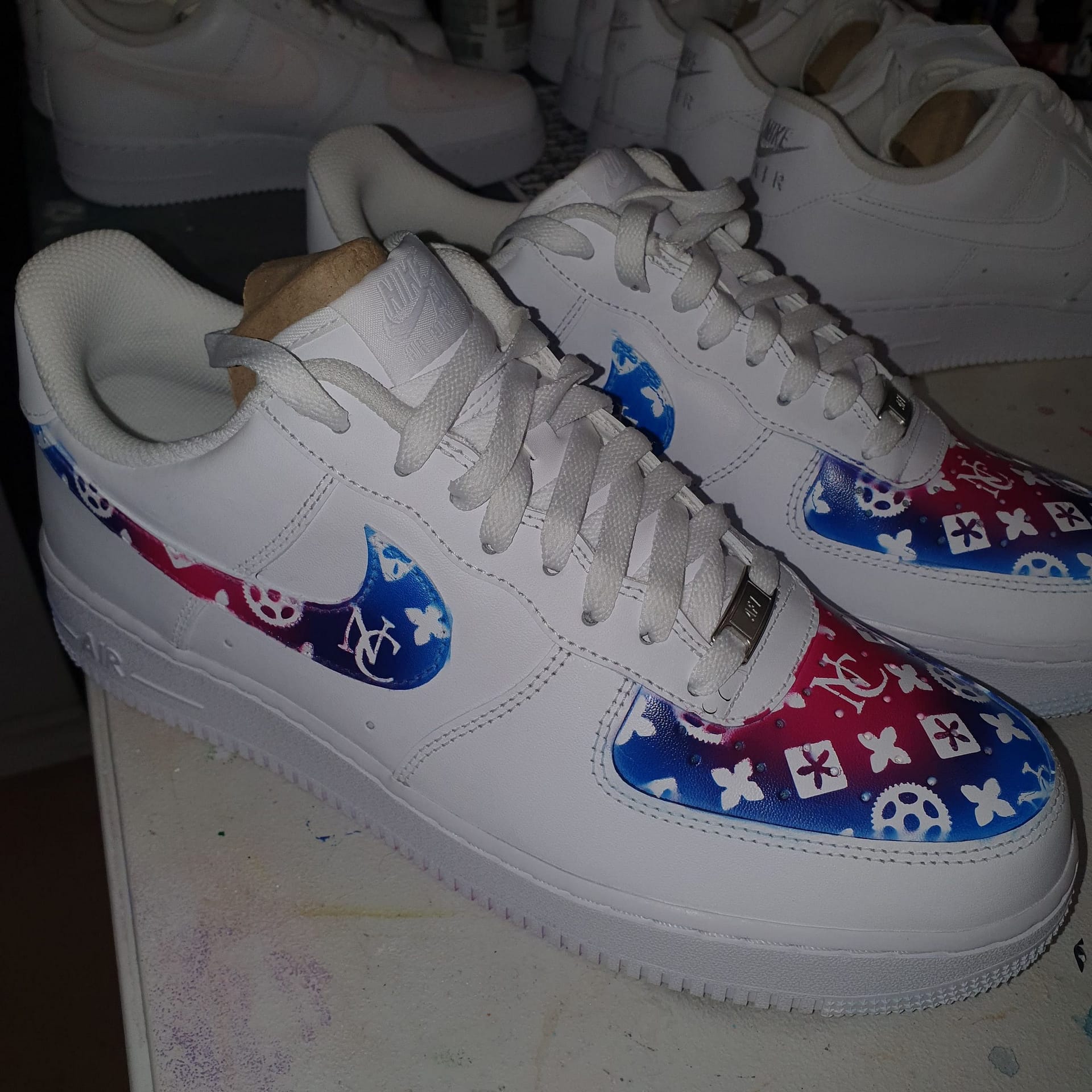 Custom Monogram shoes - MAD ALICE CUSTOM KICKS