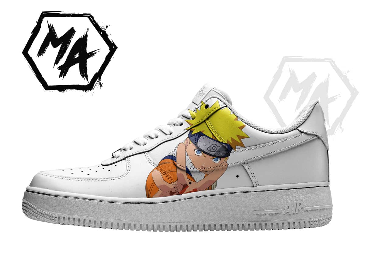 White Anime Canvas Sneakers